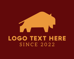 Bison - Bull Steakhouse Ranch logo design
