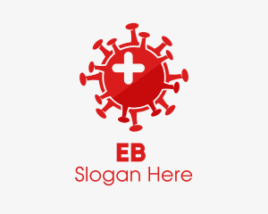Red Medical Virus  Logo