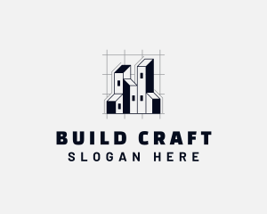 Building Plan Architecture logo design