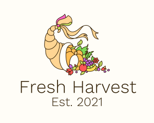 Fresh - Fresh Harvest Basket logo design