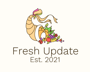 Fresh Harvest Basket logo design