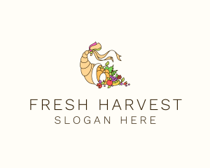 Fresh Harvest Basket logo design