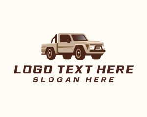 Vehicle - Pickup Truck Vehicle logo design