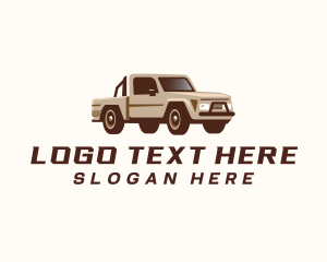 Pickup Truck Vehicle Logo