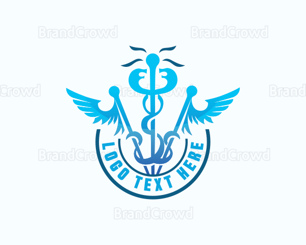 Medical Caduceus Healthcare Logo