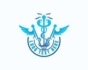 Pharmacy - Medical Caduceus Healthcare logo design