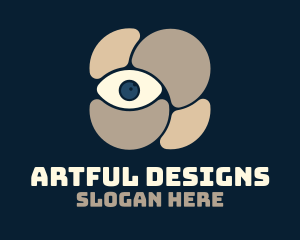 Artistic Abstract Eye logo design