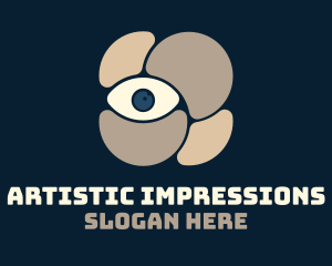 Artistic Abstract Eye logo design