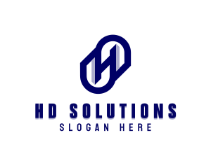 Professional Brand Letter H logo design