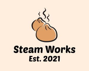 Asian Steam Buns logo design