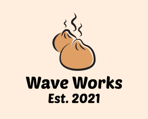 Wavy - Asian Steam Buns logo design