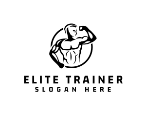 Bicep Flex Muscle logo design