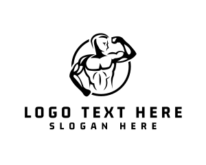 Supplement - Bicep Flex Muscle logo design