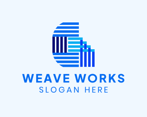 Weave - Modern Textile Letter G logo design