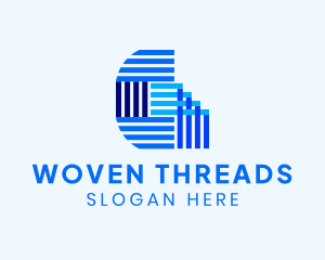 Woven - Modern Textile Letter G logo design