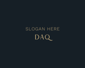 Elegant Gold Wordmark Logo