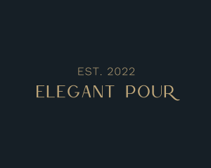 Elegant Gold Wordmark logo design