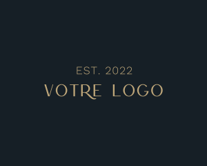 Book Writer - Elegant Gold Wordmark logo design