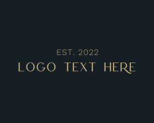 Model - Elegant Gold Wordmark logo design