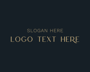 Elegant Gold Wordmark Logo