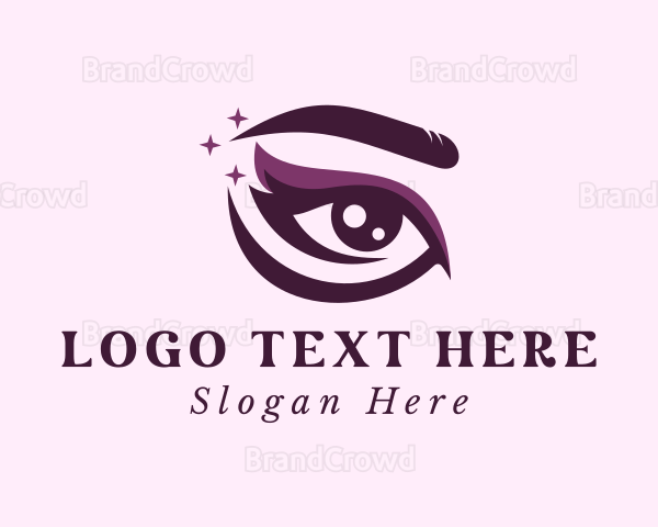 Purple Eye Makeup Logo