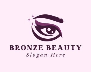 Purple Eye Makeup logo design