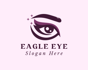 Purple Eye Makeup logo design