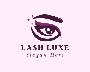 Purple Eye Makeup logo design