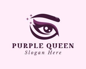 Purple Eye Makeup logo design