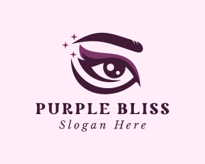 Purple Eye Makeup logo design