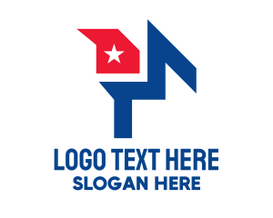 Political - Abstract Cuba Flag logo design