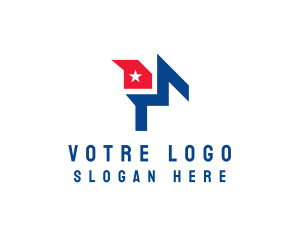 Cuba Star Flag Logo