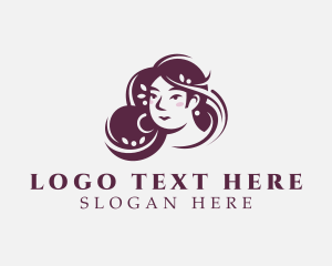 Influencer - Beautiful Lady Hairdresser logo design
