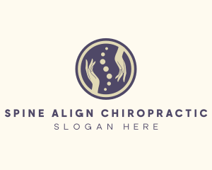 Spine Hand Massage Theraphy logo design