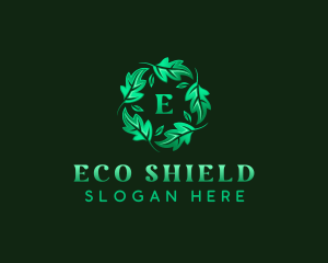 Eco Garden Leaves logo design