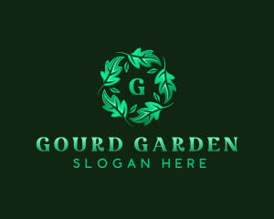 Eco Garden Leaves logo design