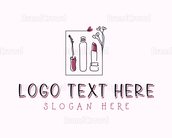 Mascara Lipstick Makeup Logo