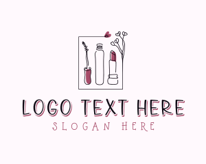 Lipstick - Mascara Lipstick Makeup logo design