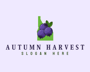 Idaho Huckleberry Fruit logo design