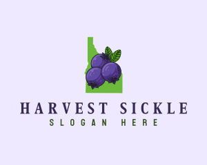 Idaho Huckleberry Fruit logo design