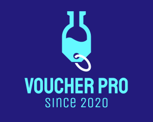 Voucher - Laboratory Price Tag logo design