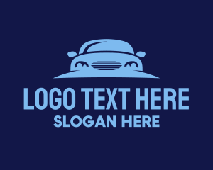 Blue Car Automobile Logo