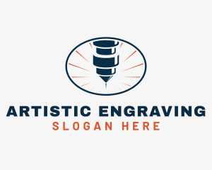 Metal Engrave Machine logo design