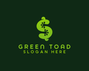 Frog Dollar Sign logo design