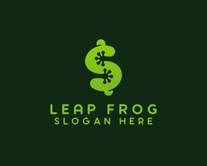 Frog Dollar Sign logo design