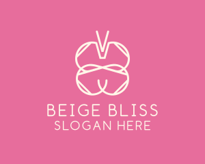 Beige - Beauty Butterfly Insect logo design