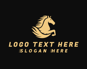 Horse Breeding - Fast Equestrian Horse logo design