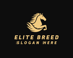 Fast Equestrian Horse  logo design