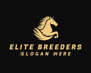 Fast Equestrian Horse  logo design