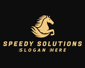 Fast - Fast Equestrian Horse logo design